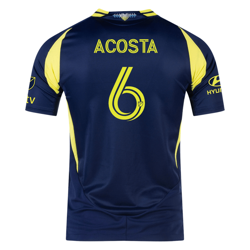 adidas Nashville Authentic Bryan Acosta Away Jersey w/ MLS + Apple TV 25/26 (Tena Blue) | SoccerWearhouse