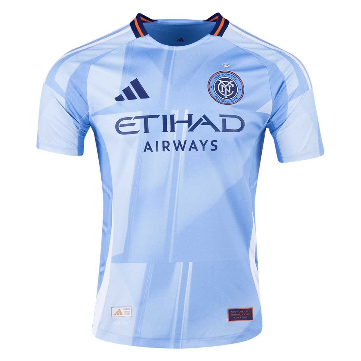 Adidas New York City FC Authentic Home Jersey 25/26 (Bahia Light Blue) | SoccerWearhouse