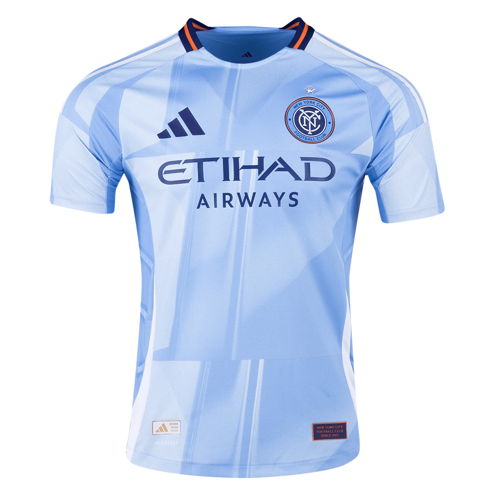 Adidas New York City FC Authentic Home Jersey 25/26 (Bahia Light Blue) | SoccerWearhouse