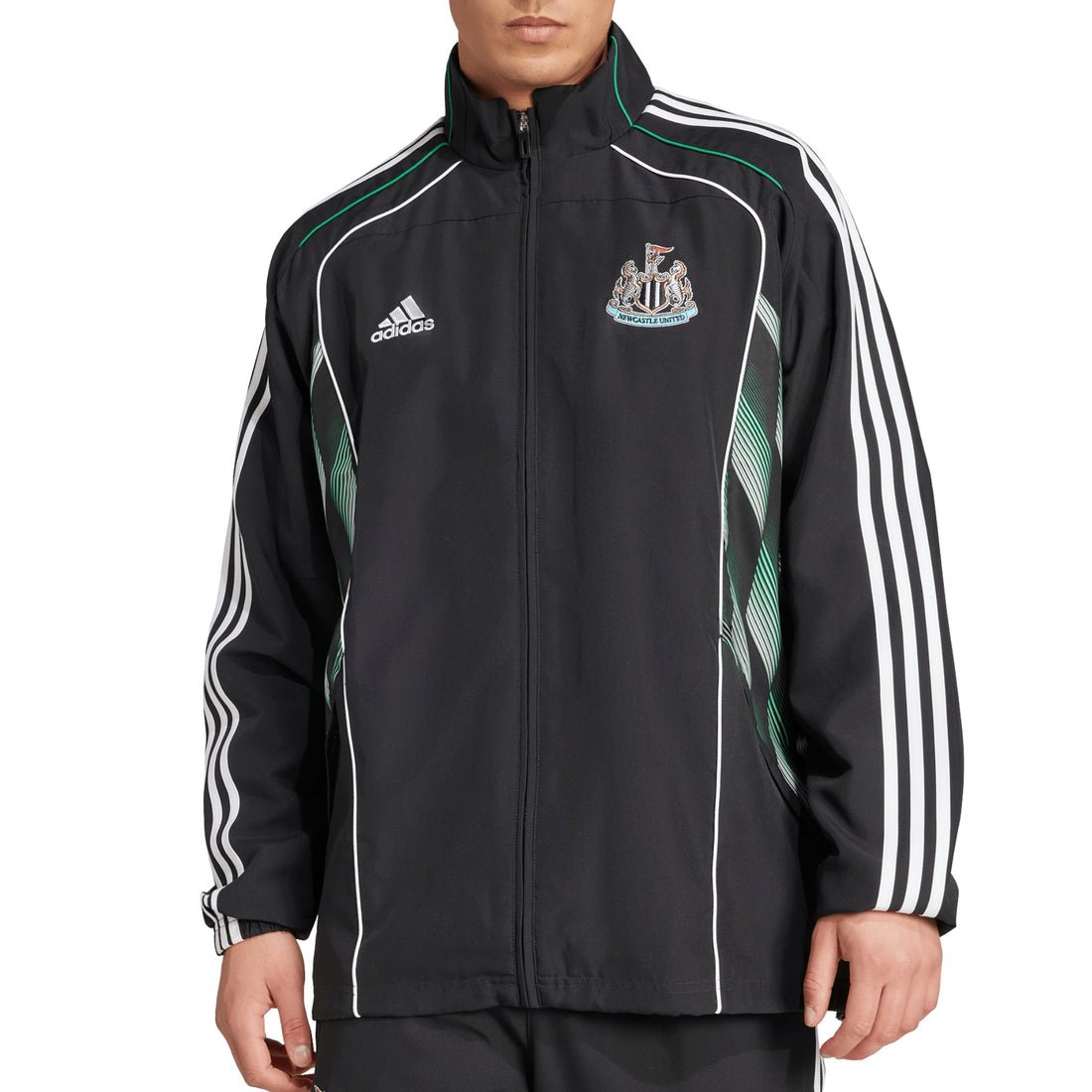 adidas Newcastle 24/25 Urban Purist Track Top Jacket (Black/White) | SoccerWearhouse