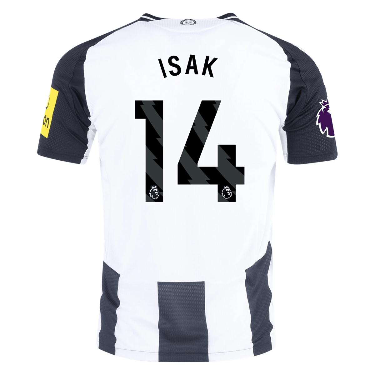 Adidas Newcastle United Authentic Alexander Isak Home Jersey w/ EPL Patch 24/25 (Black/White) | SoccerWearhouse