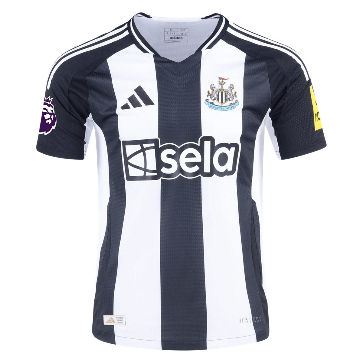 Adidas Newcastle United Authentic Callum Wilson Home Jersey w/ EPL Patch 24/25 (Black/White) | SoccerWearhouse