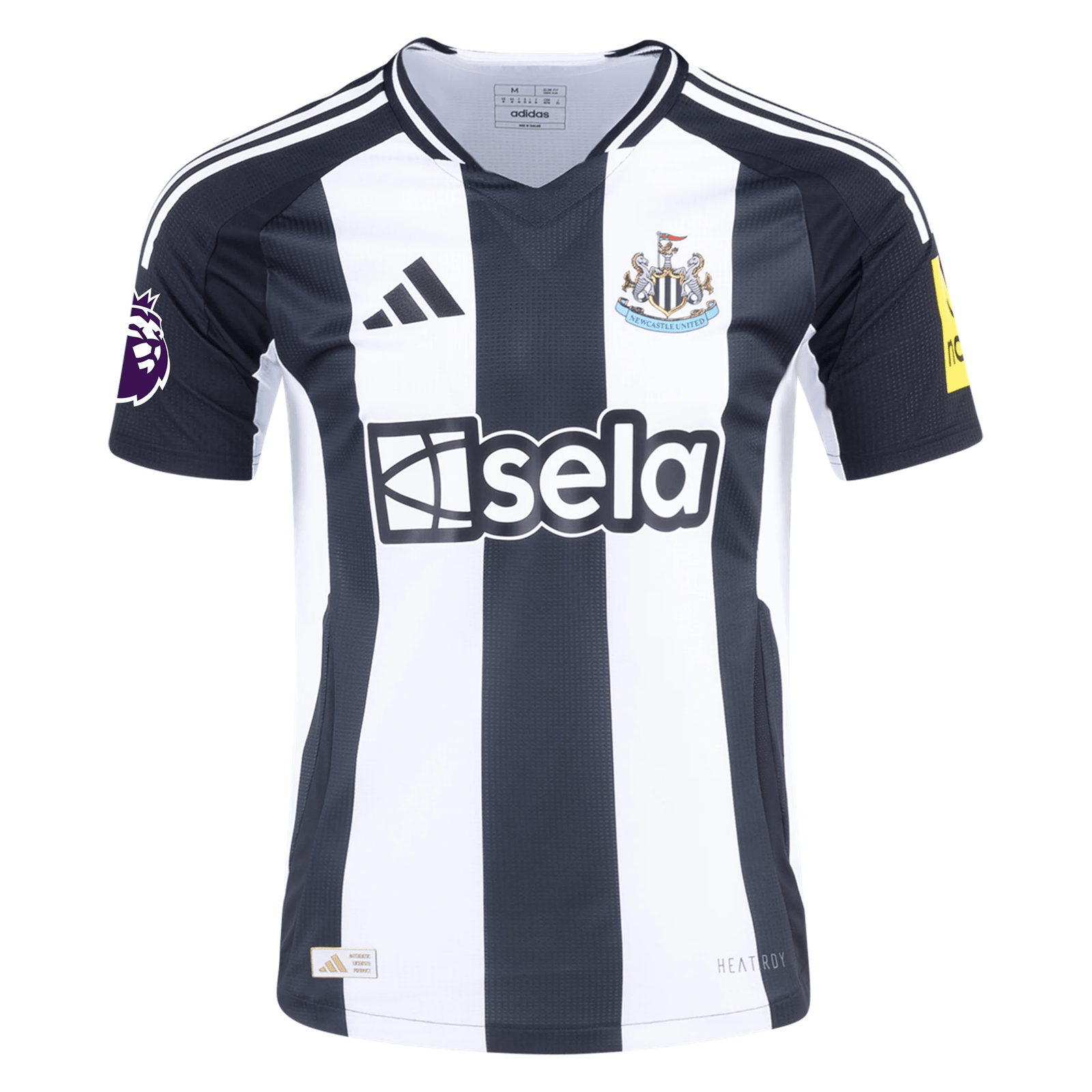 Adidas Newcastle United Authentic Callum Wilson Home Jersey w/ EPL Patch 24/25 (Black/White) | SoccerWearhouse