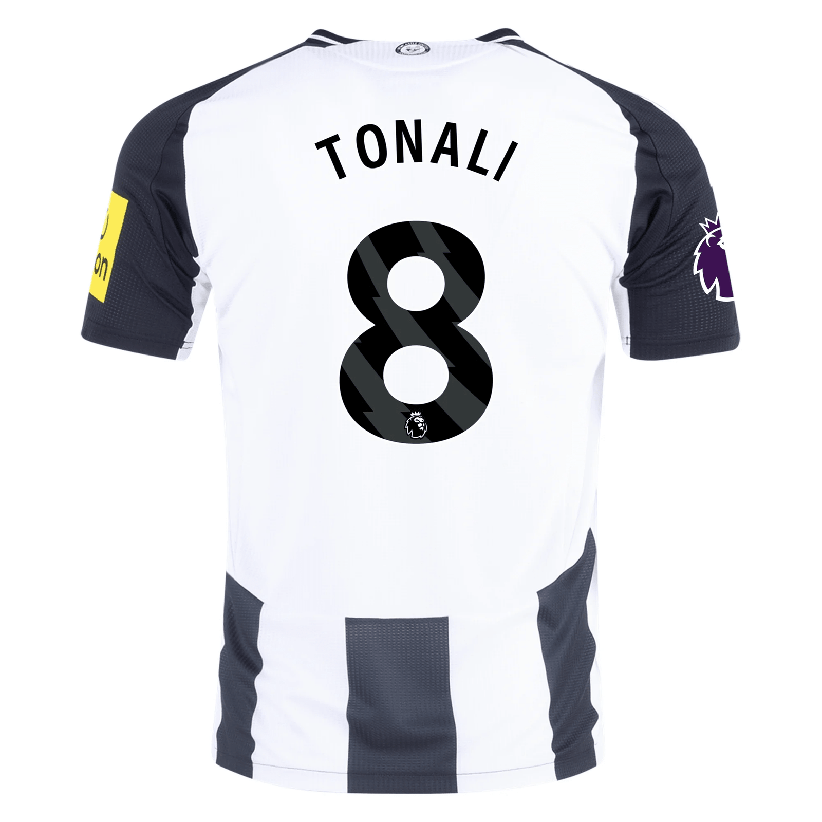 Adidas Newcastle United Authentic Sandro Tonali Home Jersey w/ EPL Patch 24/25 (Black/White) | SoccerWearhouse