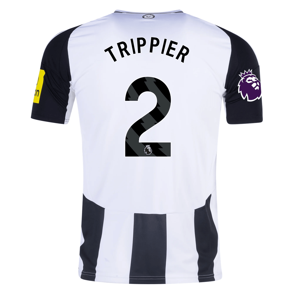 adidas Newcastle United Kieran Trippier Home Jersey w/ EPL Patch 24/25 (Black/White) | SoccerWearhouse