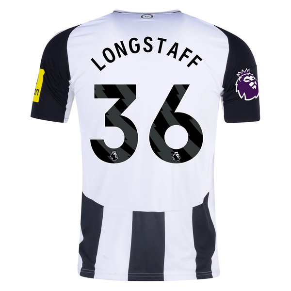 adidas Newcastle United Sean Longstaff Home Jersey w/ EPL Patch 24/25
