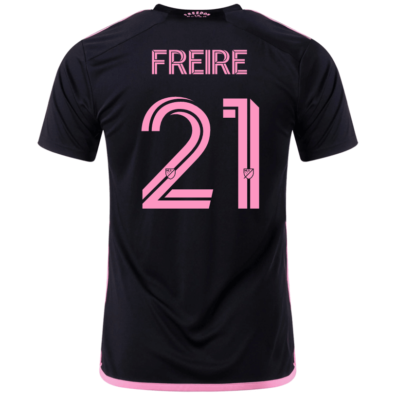 adidas Nicolás Freire Inter Miami Away Jersey 23/24 (Black/True Pink) | SoccerWearhouse