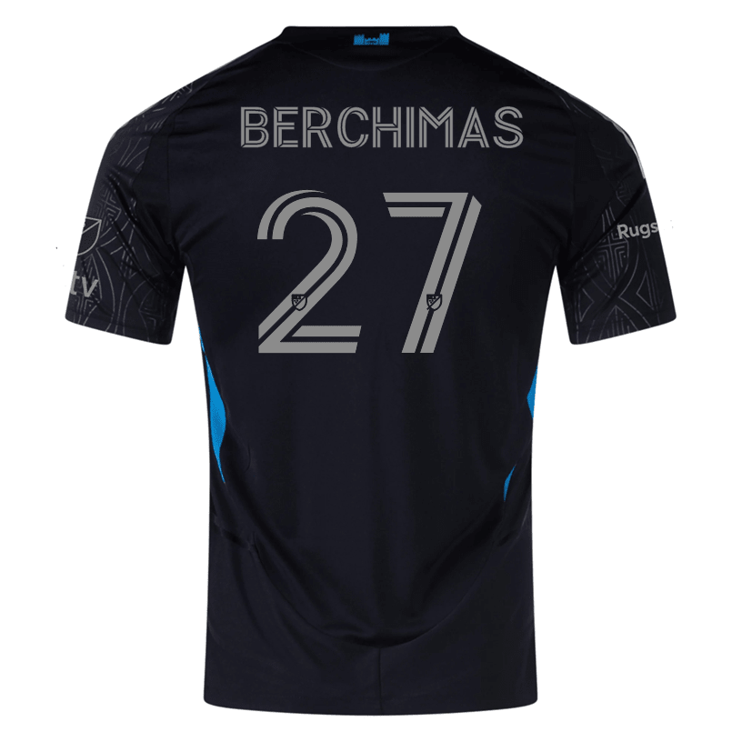 adidas Nimfasha Berchimas Charlotte FC Authentic Away Jersey 25/26 (Black) | SoccerWearhouse