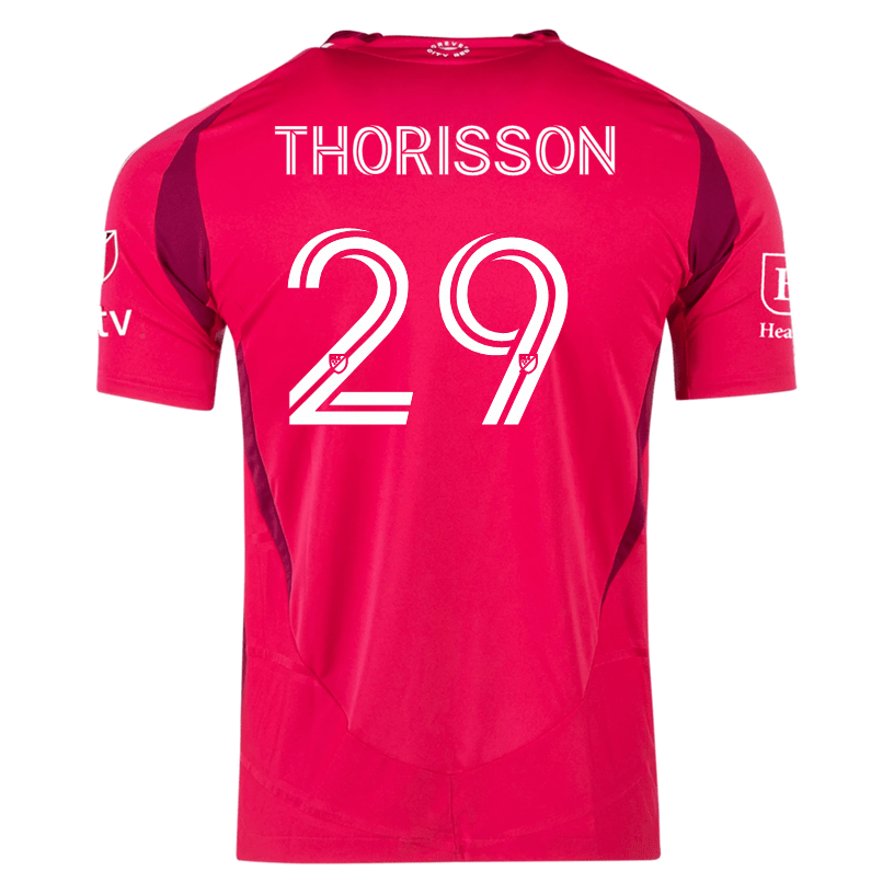 adidas Nökkvi Thórisson St. Louis FC Authentic Home Jersey 25/26 (Power Pink) | SoccerWearhouse