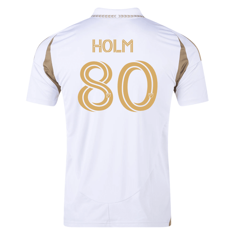 adidas Odin Holm LAFC Away Jersey 25/26 (White/Gold) | SoccerWearhouse