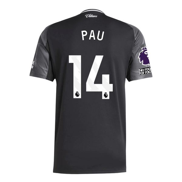 adidas Pau Men's Aston Villa 25/26 Away Jersey w/ EPL + NRFR Patches (
