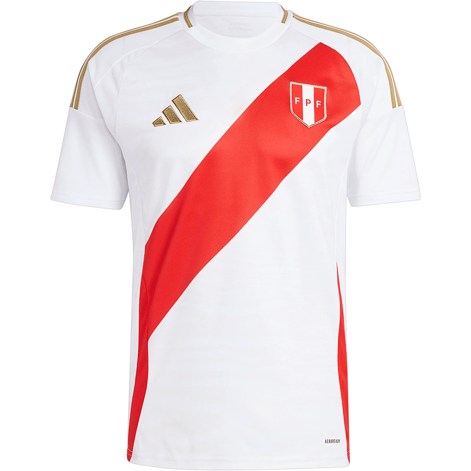 adidas Peru Home Jersey 24/25 (White/Red) | SoccerWearhouse