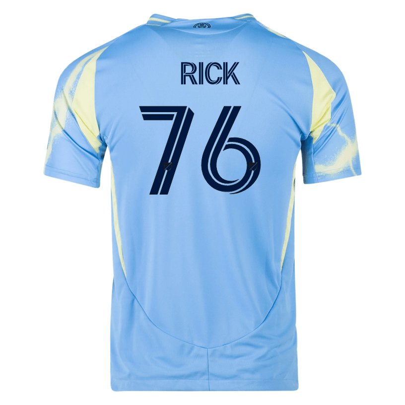 adidas Philadelphia Union Andrew Rick Authentic Away Jersey 25/26 (Blue/Yellow) | SoccerWearhouse