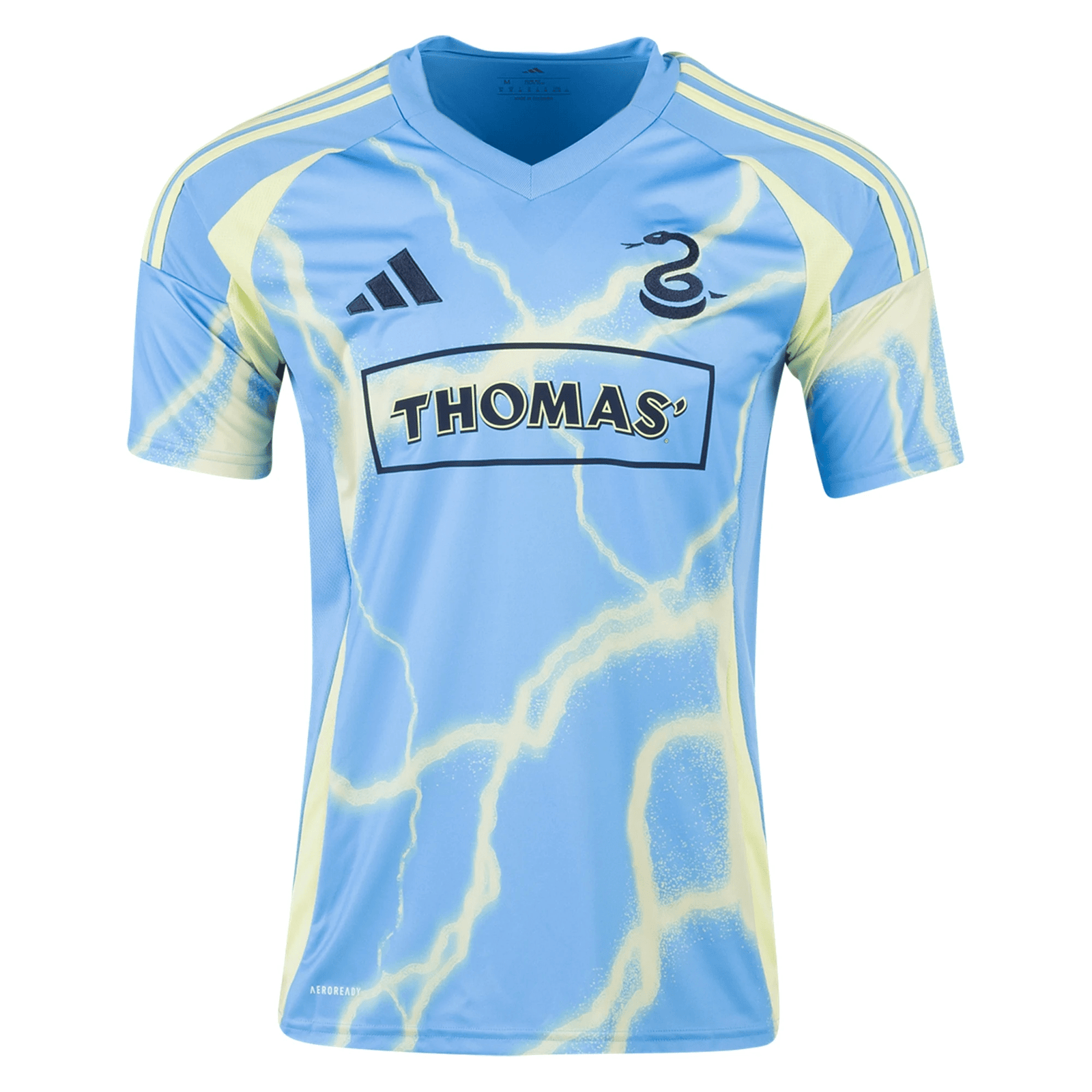 adidas Philadelphia Union Away Jersey 25/26 (Blue/Volt) | SoccerWearhouse