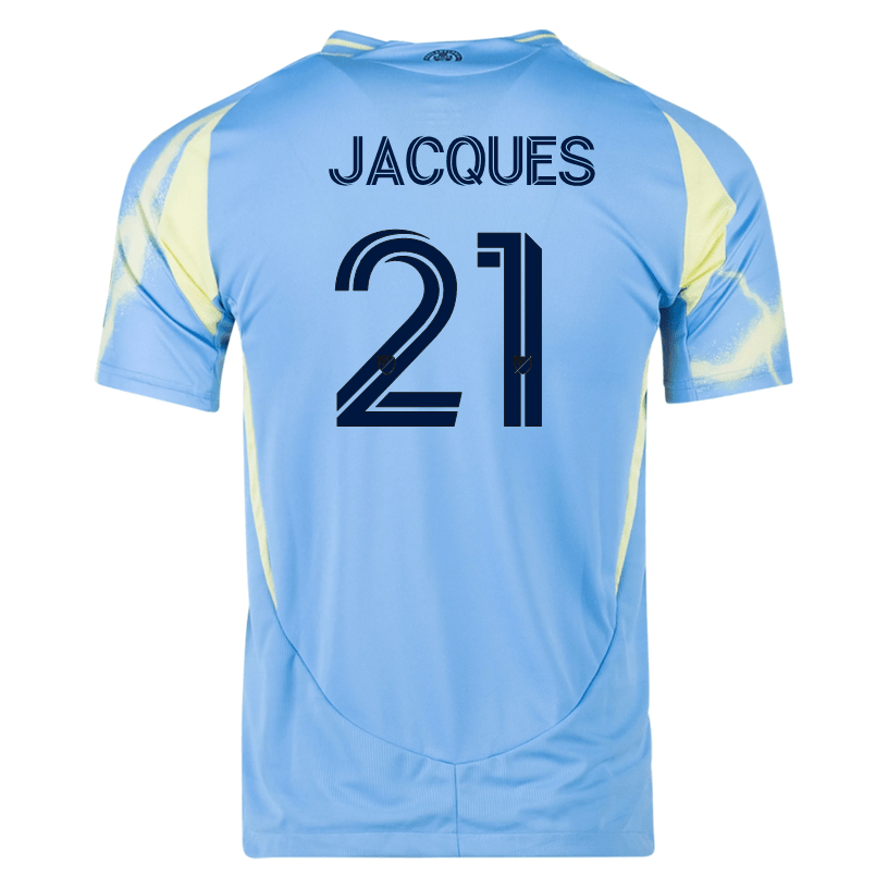 adidas Philadelphia Union Danley Jean Jacques Authentic Away Jersey 25/26 (Blue/Yellow) | SoccerWearhouse