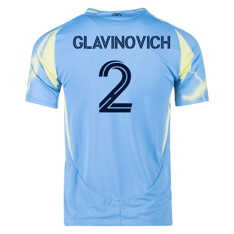 adidas Philadelphia Union Ian Glavinovich Authentic Away Jersey 25/26 (Blue/Yellow) | SoccerWearhouse