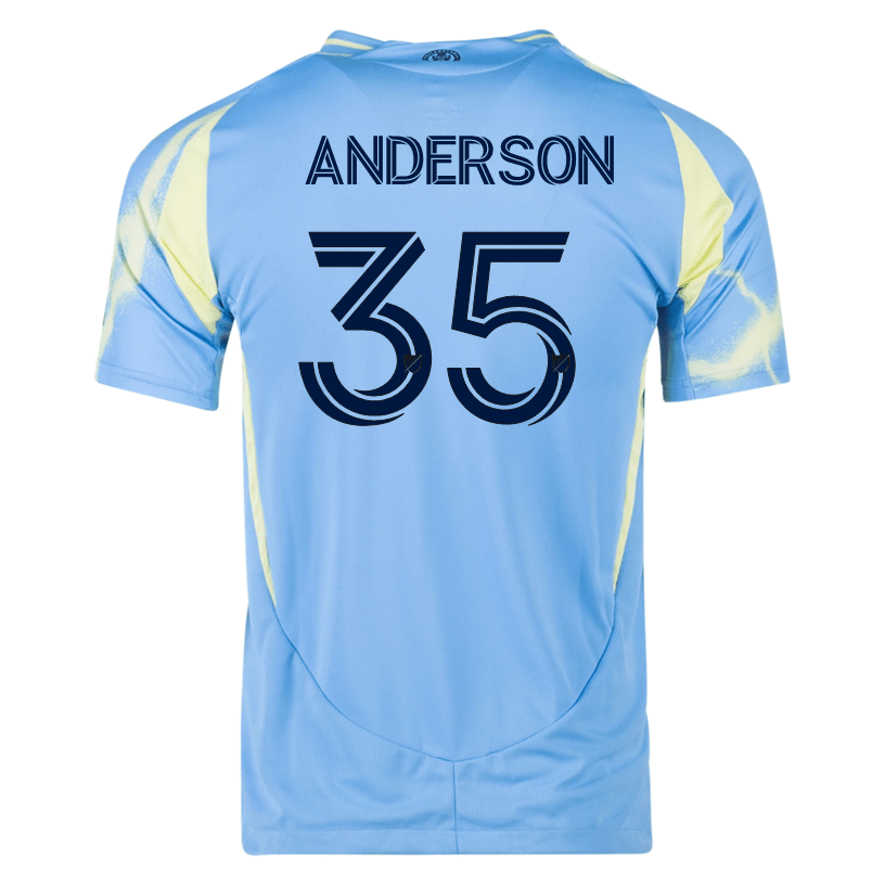 adidas Philadelphia Union Markus Anderson Authentic Away Jersey 25/26 (Blue/Yellow) | SoccerWearhouse