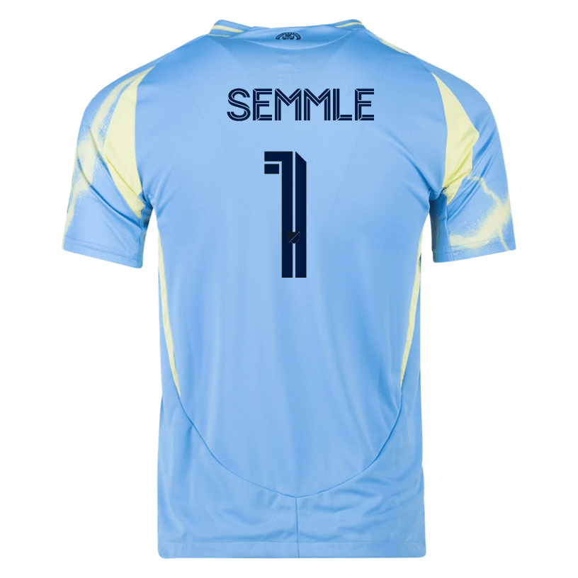 adidas Philadelphia Union Oliver Semmle Authentic Away Jersey 25/26 (Blue/Yellow) | SoccerWearhouse