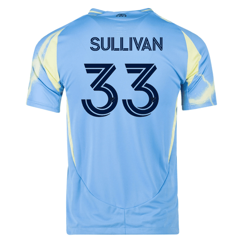 adidas Philadelphia Union Quinn Sullivan Authentic Away Jersey 25/26 (Blue/Yellow) - S