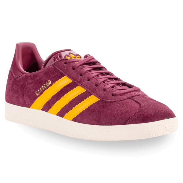adidas Portland Timbers Gazelle Indoor Soccer Shoes (Maroon/Crew Yellow) 9.5 M / 10.5 W
