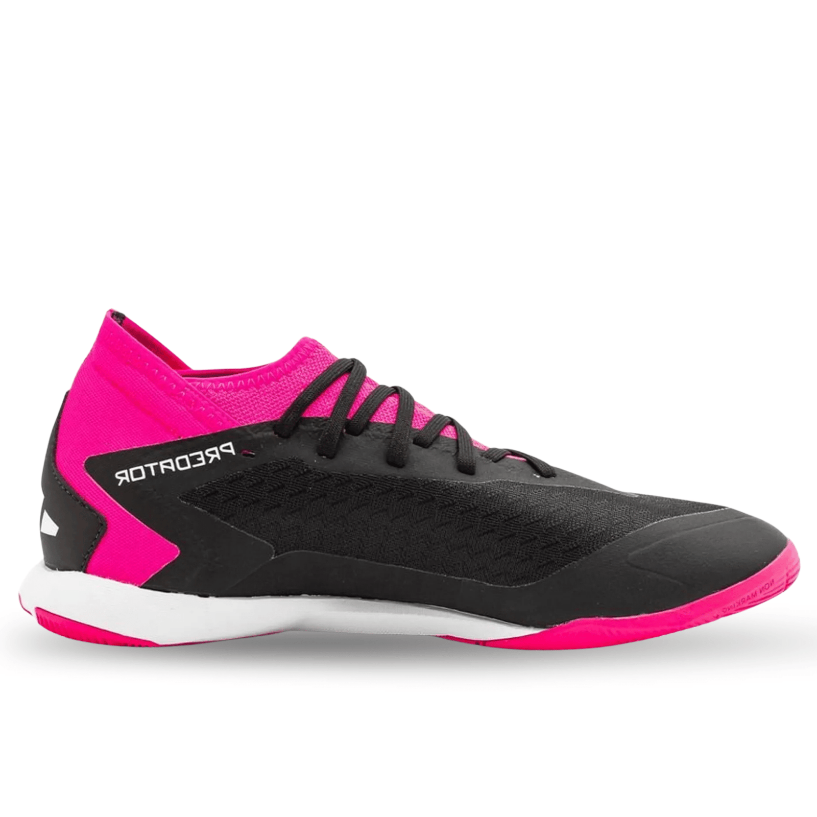adidas Predator Accuracy Indoor Shoes (Core Black/Team Shock Pink) | SoccerWearhouse