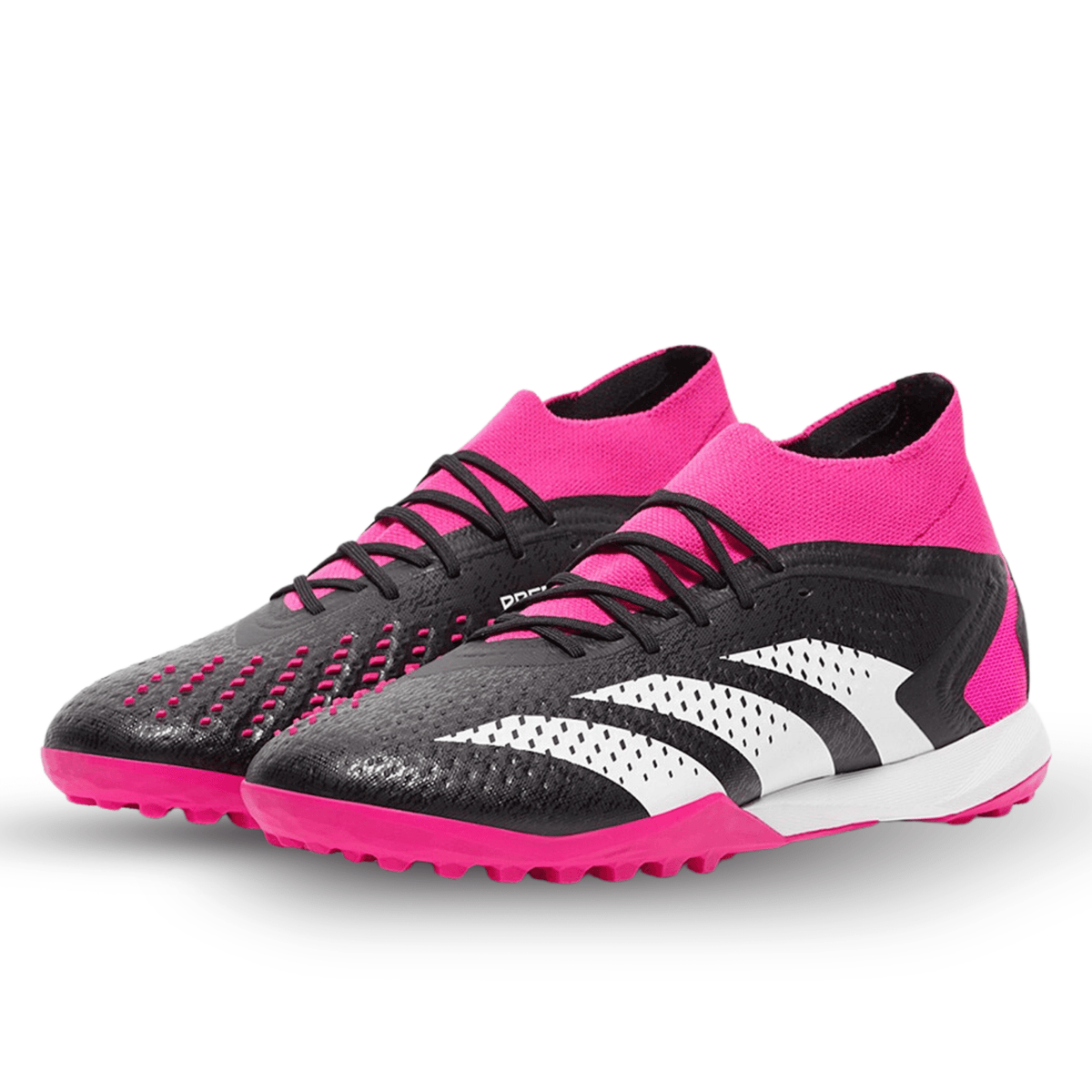 adidas Predator Accuracy.1 Turf Soccer Shoes (Core Black/Team Shock Pink) | SoccerWearhouse