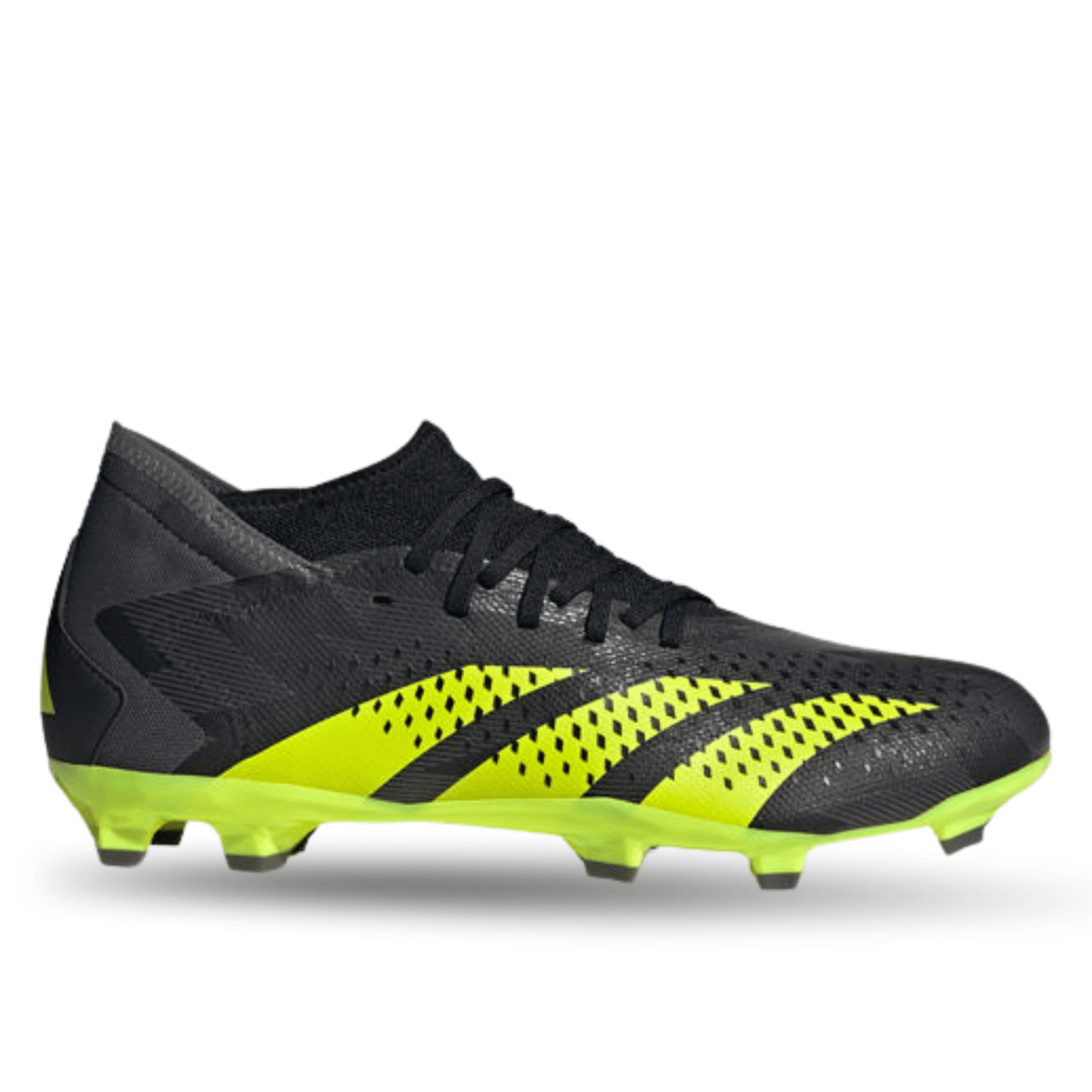 adidas Predator Accuracy.3 INJ Firm Ground Soccer Cleats (Core Black/Team Solar Yellow) | SoccerWearhouse