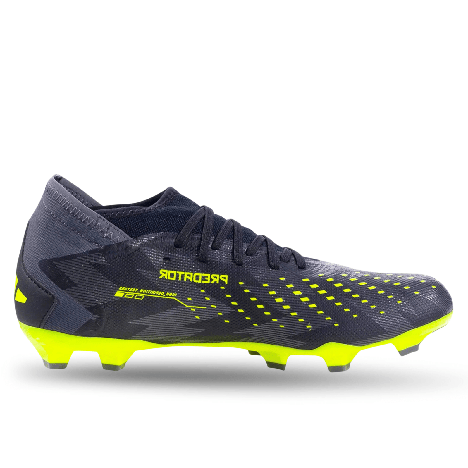 adidas Predator Accuracy.3 INJ Firm Ground Soccer Cleats (Core Black/Team Solar Yellow) | SoccerWearhouse