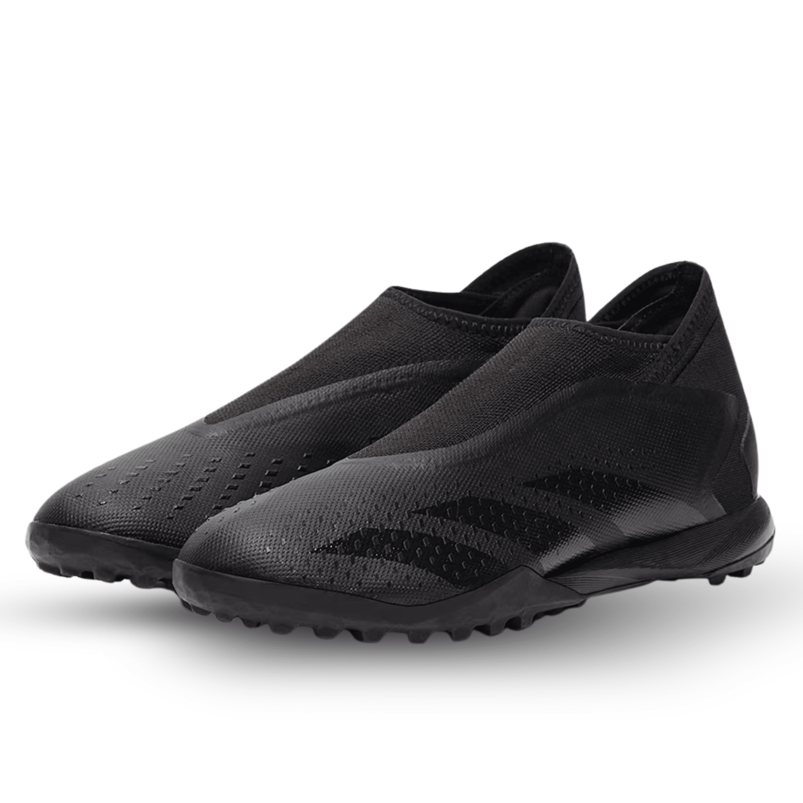 adidas Predator Accuracy.3 Laceless Turf Soccer Shoes (Core Black) | SoccerWearhouse
