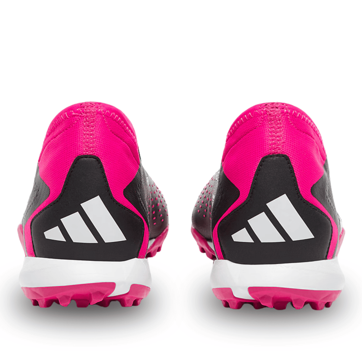 adidas Predator Accuracy.3 Turf Soccer Shoes (Core Black/Team Shock Pink) | SoccerWearhouse