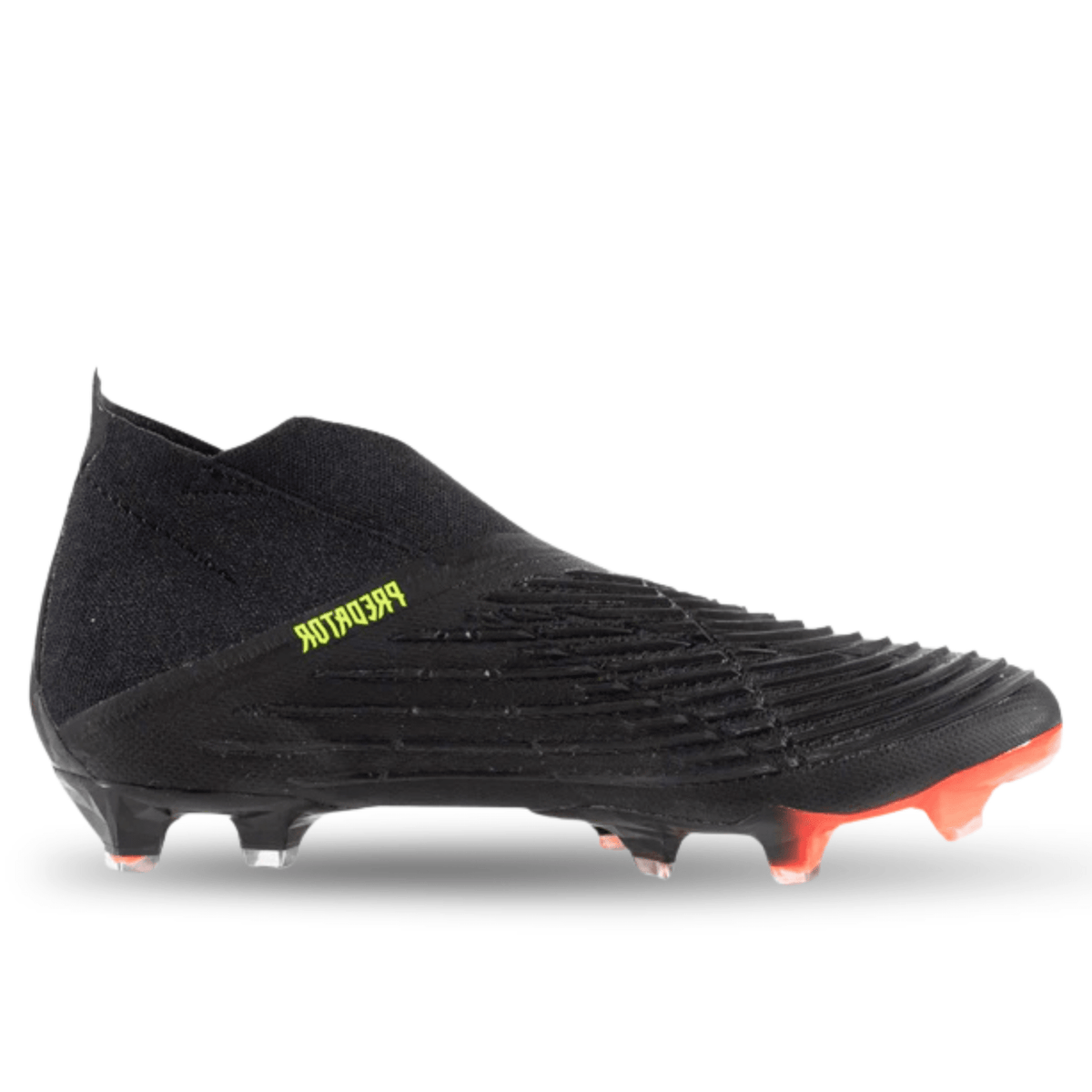 adidas Predator Edge+ Firm Ground Soccer Cleats (Core Black/Team Solar Yellow) | SoccerWearhouse