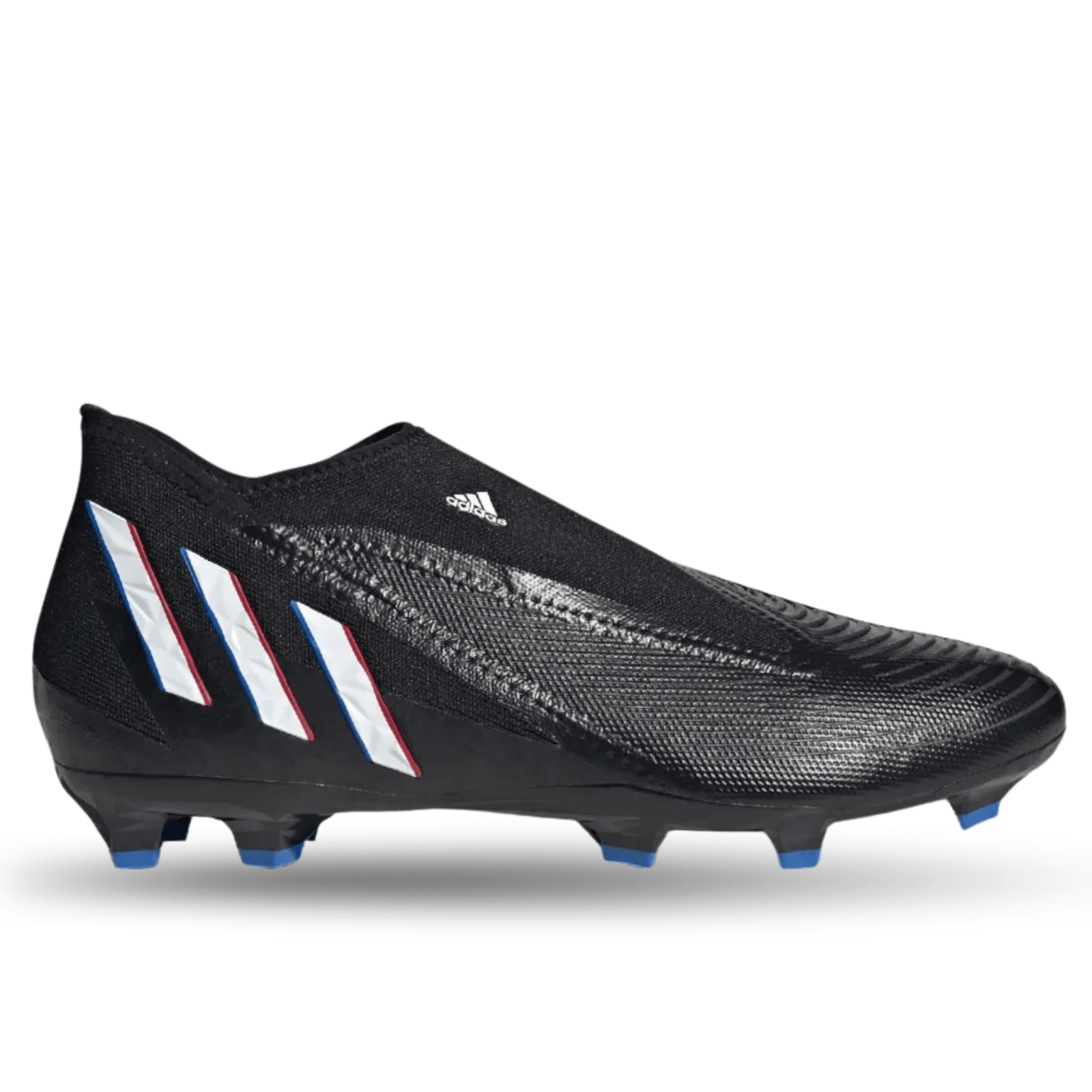 adidas Predator Edge.3 Laceless Firm Ground Soccer Cleats (Core Black) | SoccerWearhouse