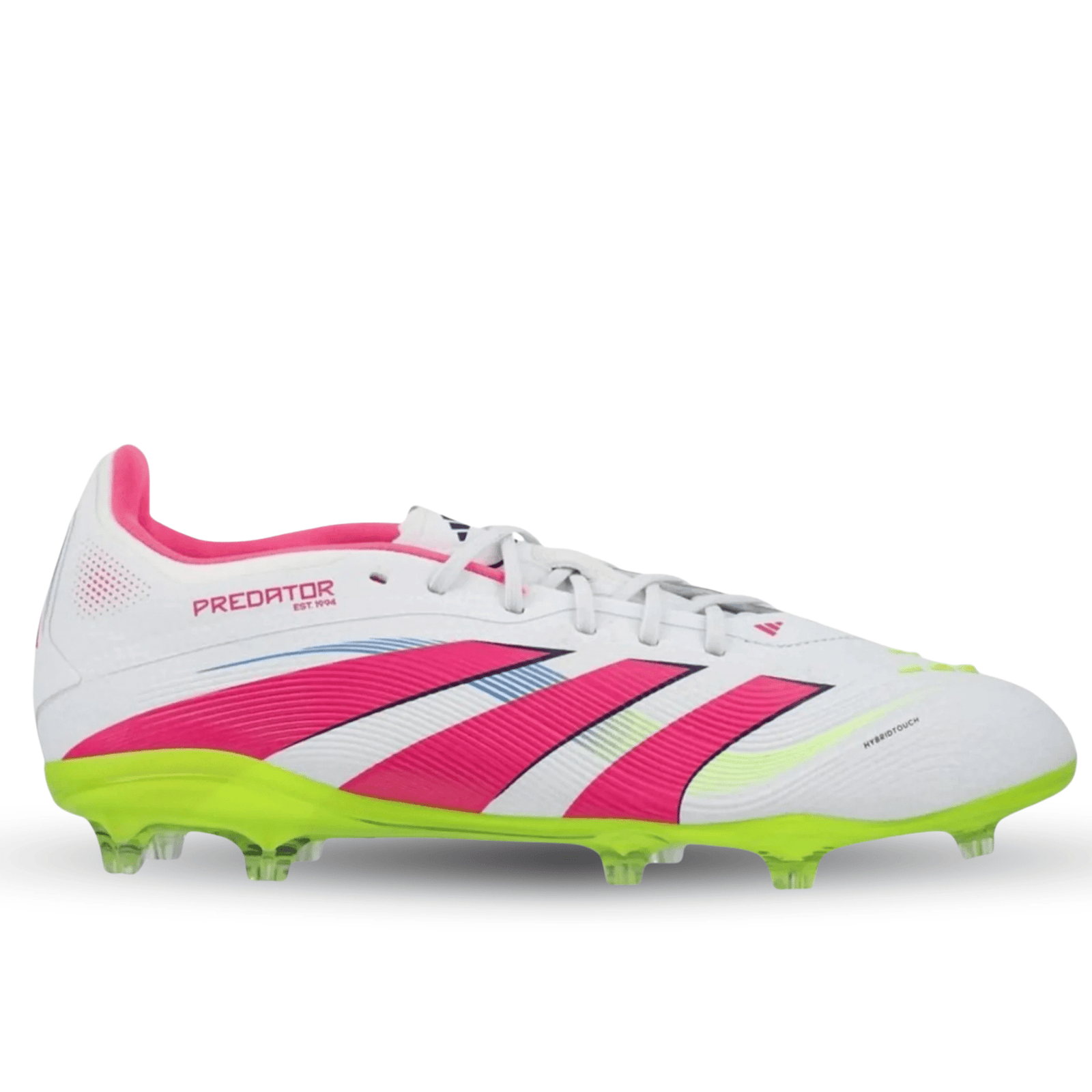 adidas Predator Elite FG J (White/Lucid Pink/Lucid Lemon) | SoccerWearhouse