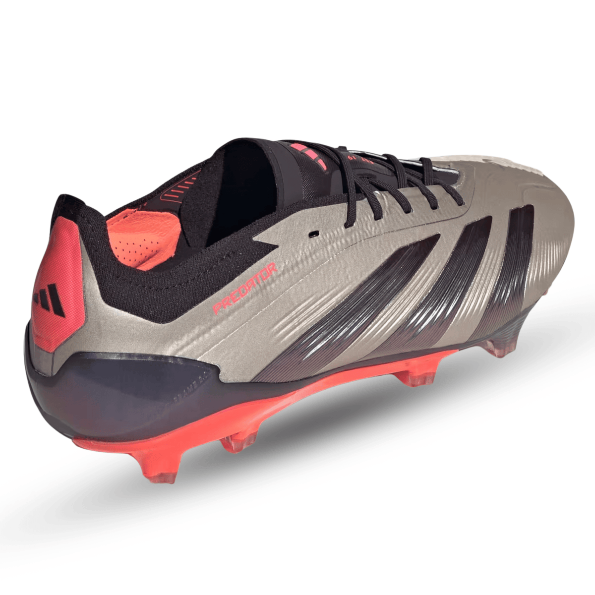 adidas Predator Elite FG Soccer Cleats (Platinum/Black/Carbon) | SoccerWearhouse