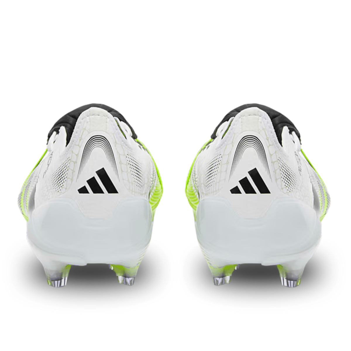 adidas Predator Elite Firm Ground Soccer Cleats (White/Black/Lucid Lemon) | SoccerWearhouse