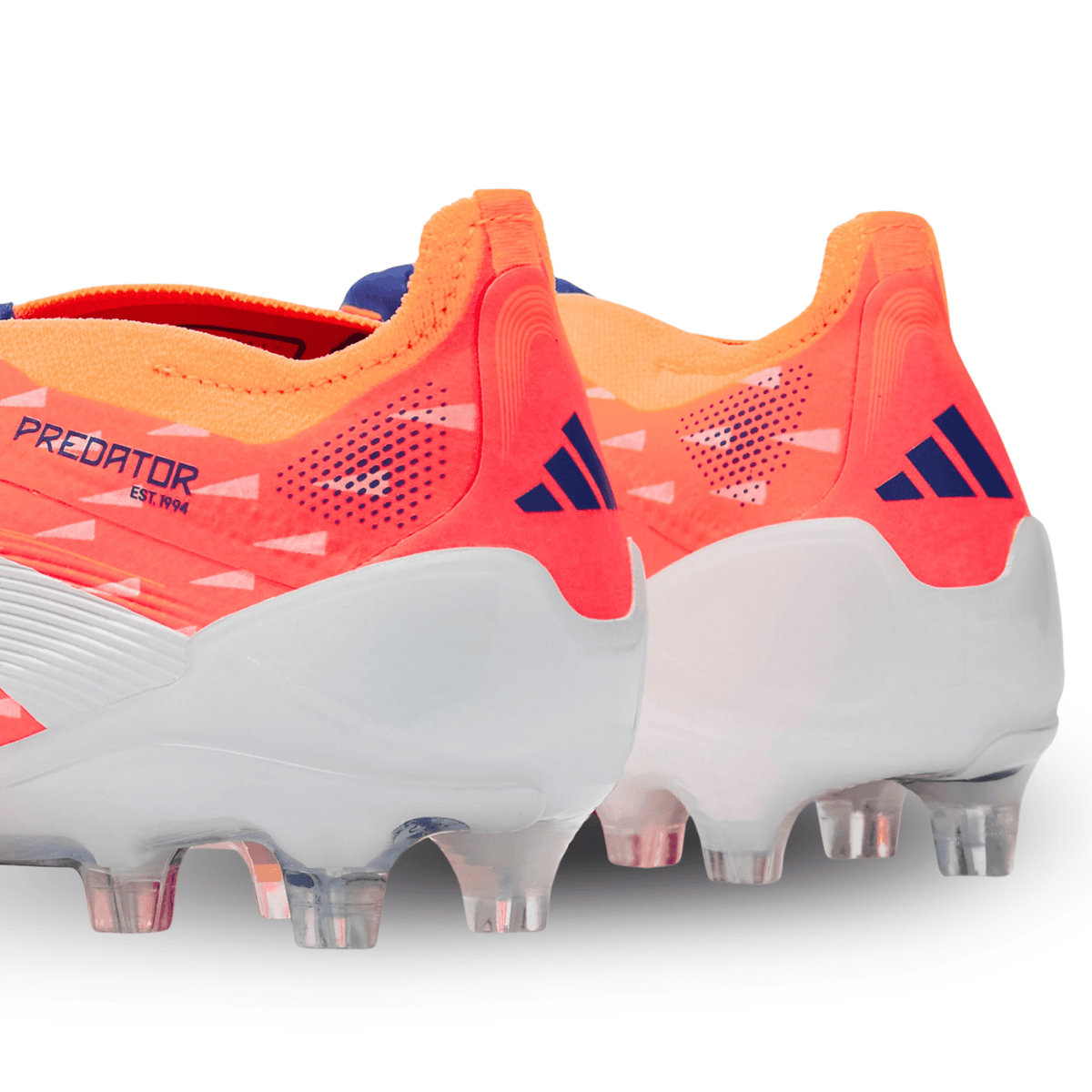 adidas Predator Elite Fold - Over Tongue Firm Ground Soccer Cleats (Coral/White/Orange) | SoccerWearhouse