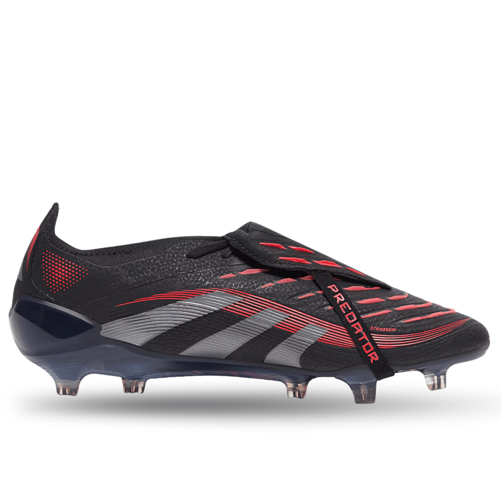 adidas Predator Elite FT FG Soccer Cleats (Black/Grey/Lucid Red) | SoccerWearhouse