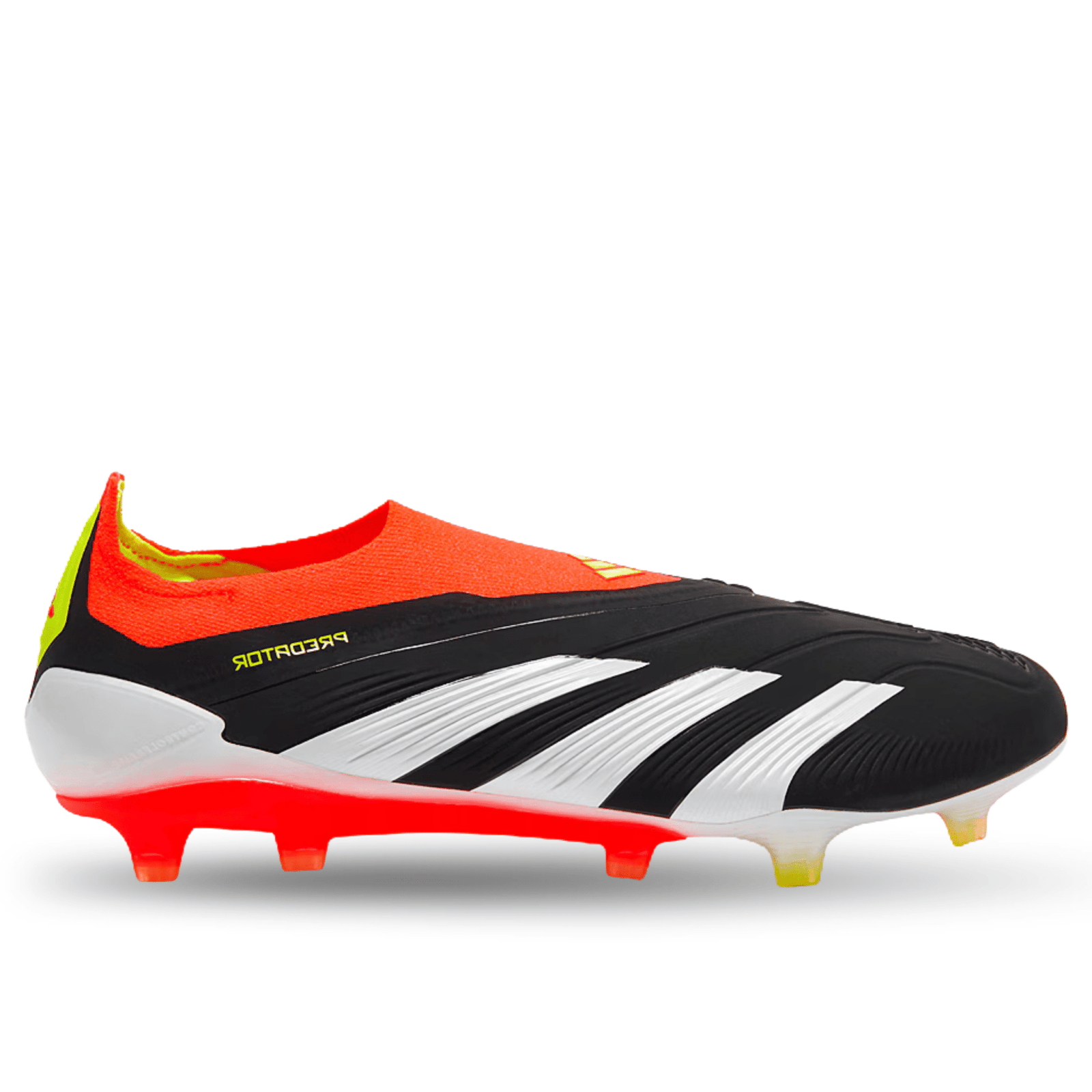 adidas Predator Elite LL FG Soccer Cleats (Black/Solar Red) | SoccerWearhouse