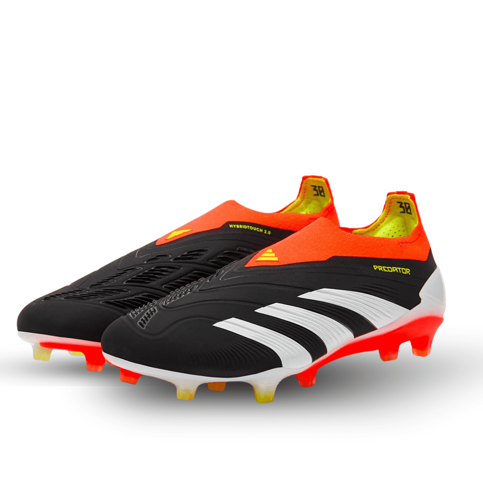 adidas Predator Elite LL FG Soccer Cleats (Black/Solar Red) | SoccerWearhouse