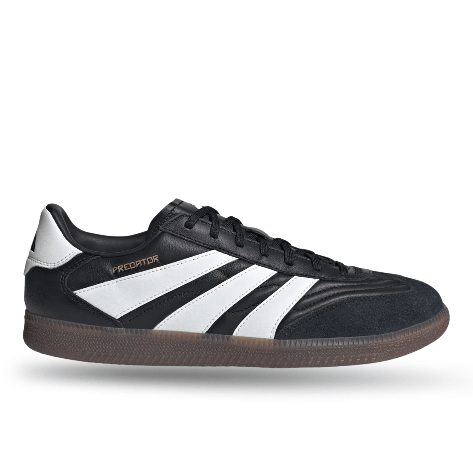 adidas Predator Freestyle Indoor Soccer Shoes (Black/White/Gold Metall
