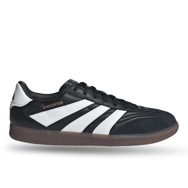 adidas Predator Freestyle Indoor Soccer Shoes (Black/White/Gold Metall