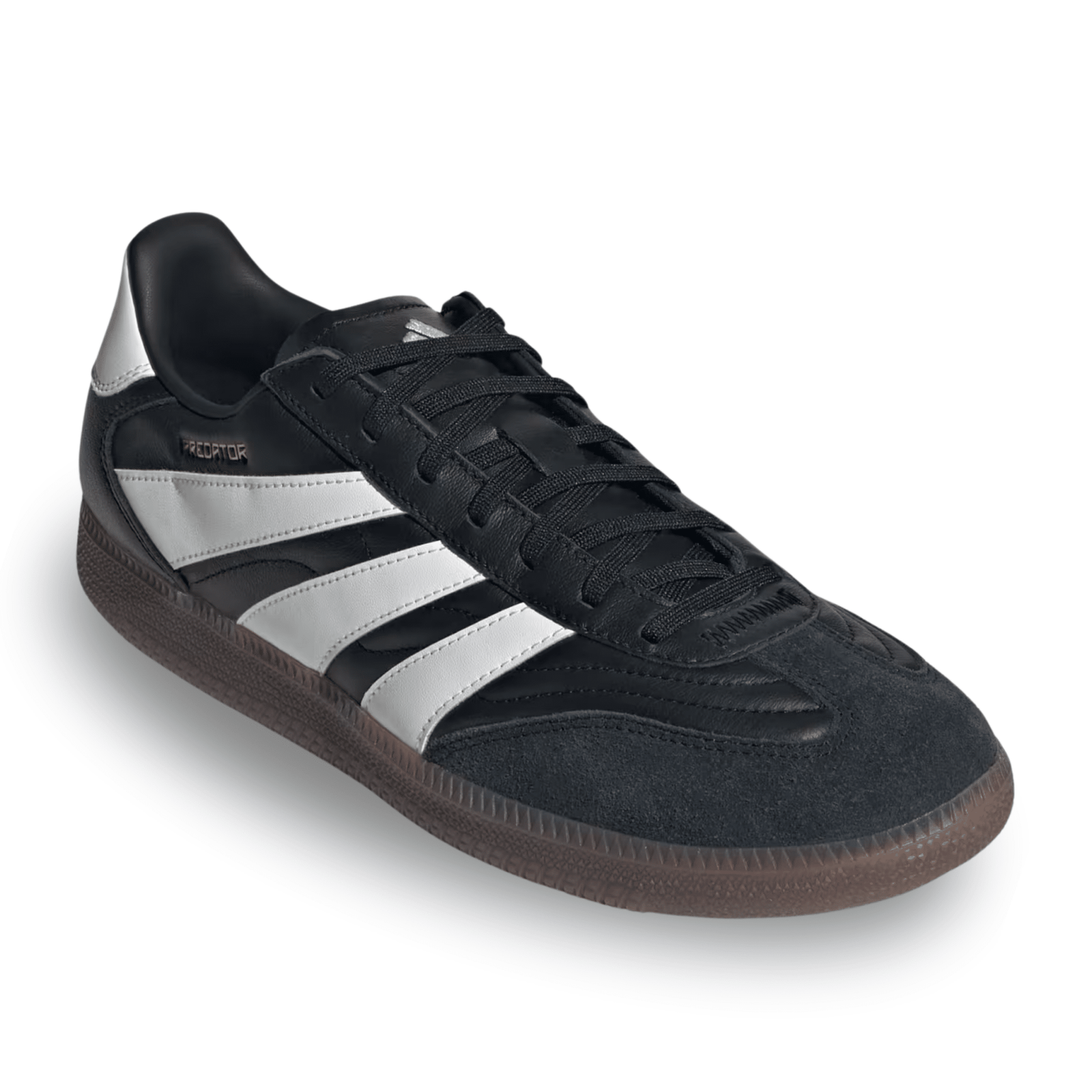 adidas Predator Freestyle Indoor Soccer Shoes (Black/White/Gold Metallic) | SoccerWearhouse