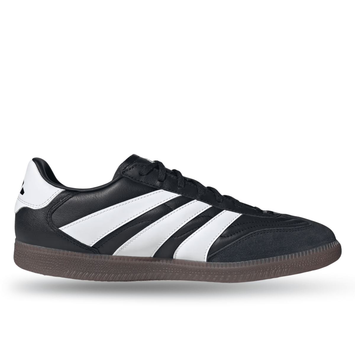 adidas Predator Freestyle Indoor Soccer Shoes (Black/White/Gold Metallic) | SoccerWearhouse