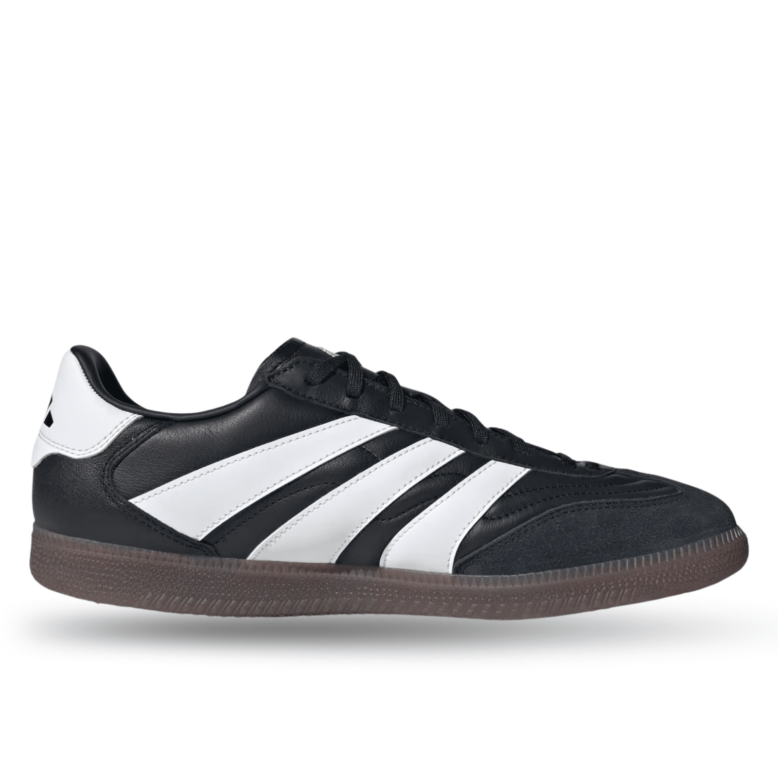 adidas Predator Freestyle Indoor Soccer Shoes (Black/White/Gold Metallic) | SoccerWearhouse