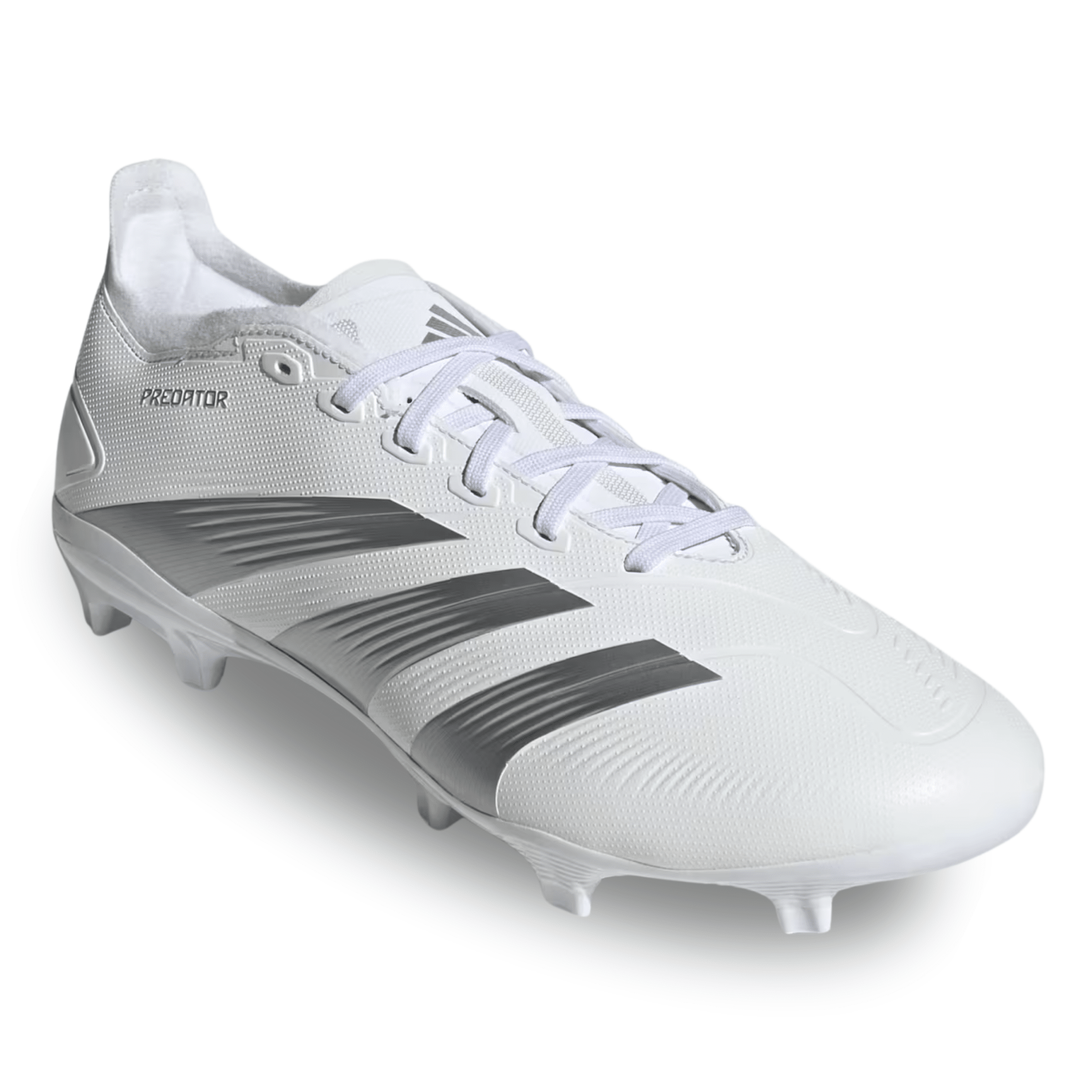 PREDATOR サッカーシューズ ホワイト/シルバー adidas Predator League Firm Ground Soccer Cleats (White/Silver Metalli