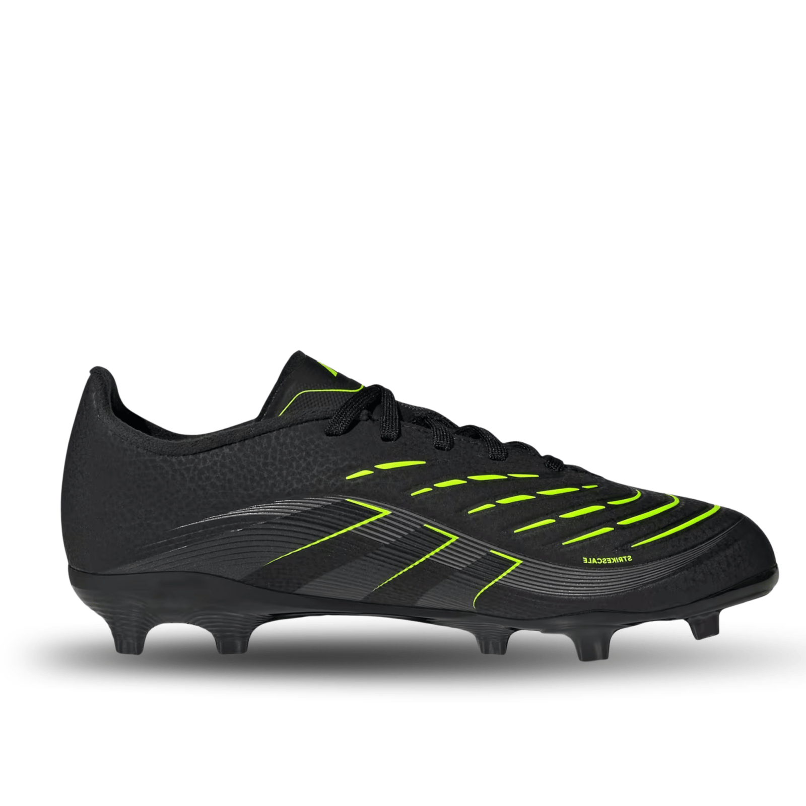 adidas Predator League Firm Ground/Multiground Junior Soccer Cleats (Black/Lucid Lemon) | SoccerWearhouse