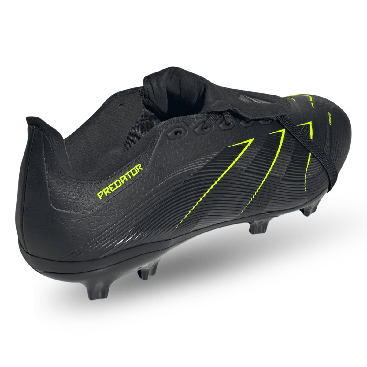 adidas Predator League Firm Ground/Multiground Soccer Cleats (Black/Lucid Lemon) | SoccerWearhouse
