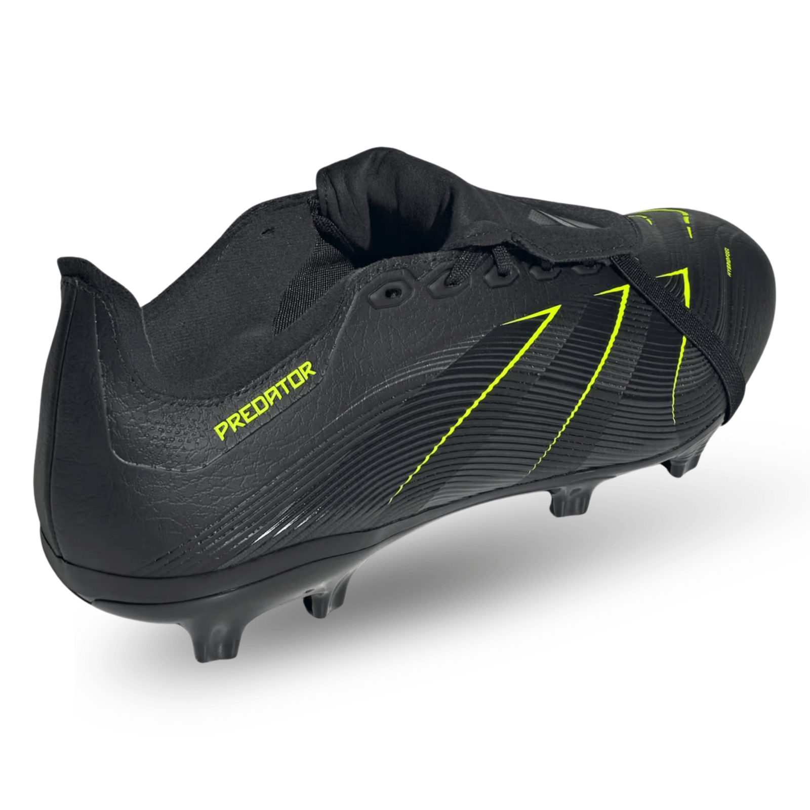 adidas Predator League Firm Ground/Multiground Soccer Cleats (Black/Lucid Lemon) | SoccerWearhouse