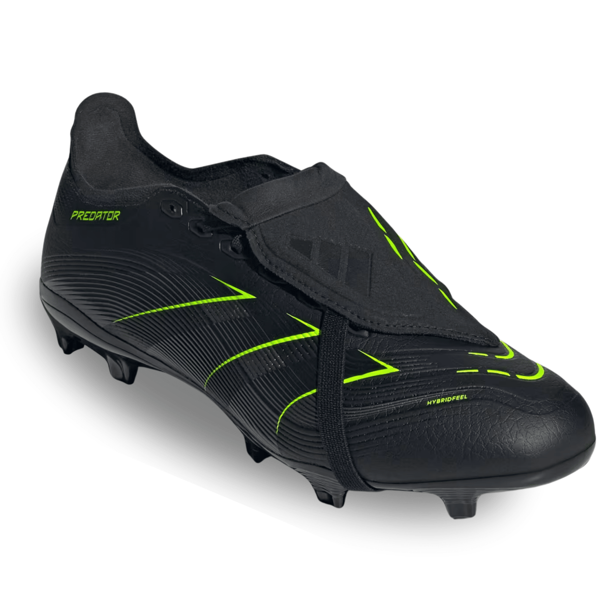 adidas Predator League Firm Ground/Multiground Soccer Cleats (Black/Lucid Lemon) | SoccerWearhouse