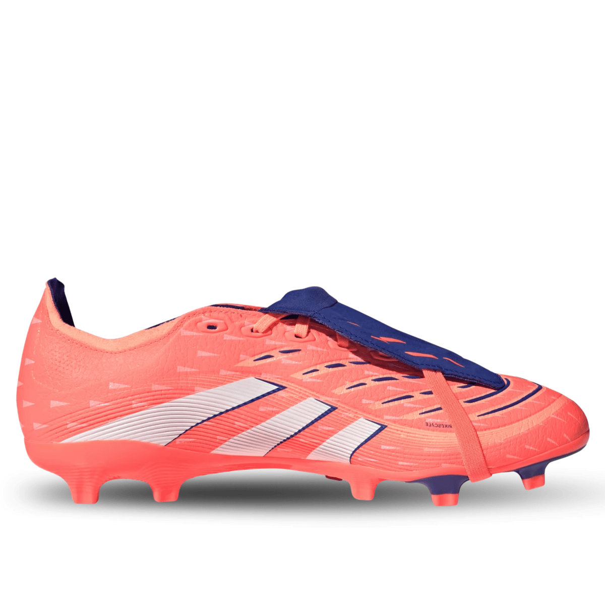 adidas Predator League Fold - Over Tongue FG/MG Soccer Cleats (Coral/White/Orange) | SoccerWearhouse